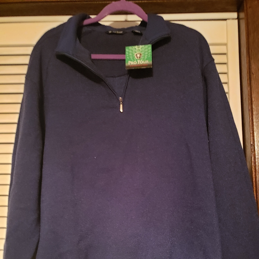 Pro Tour Mens 1/4 zip Sweater NWT
